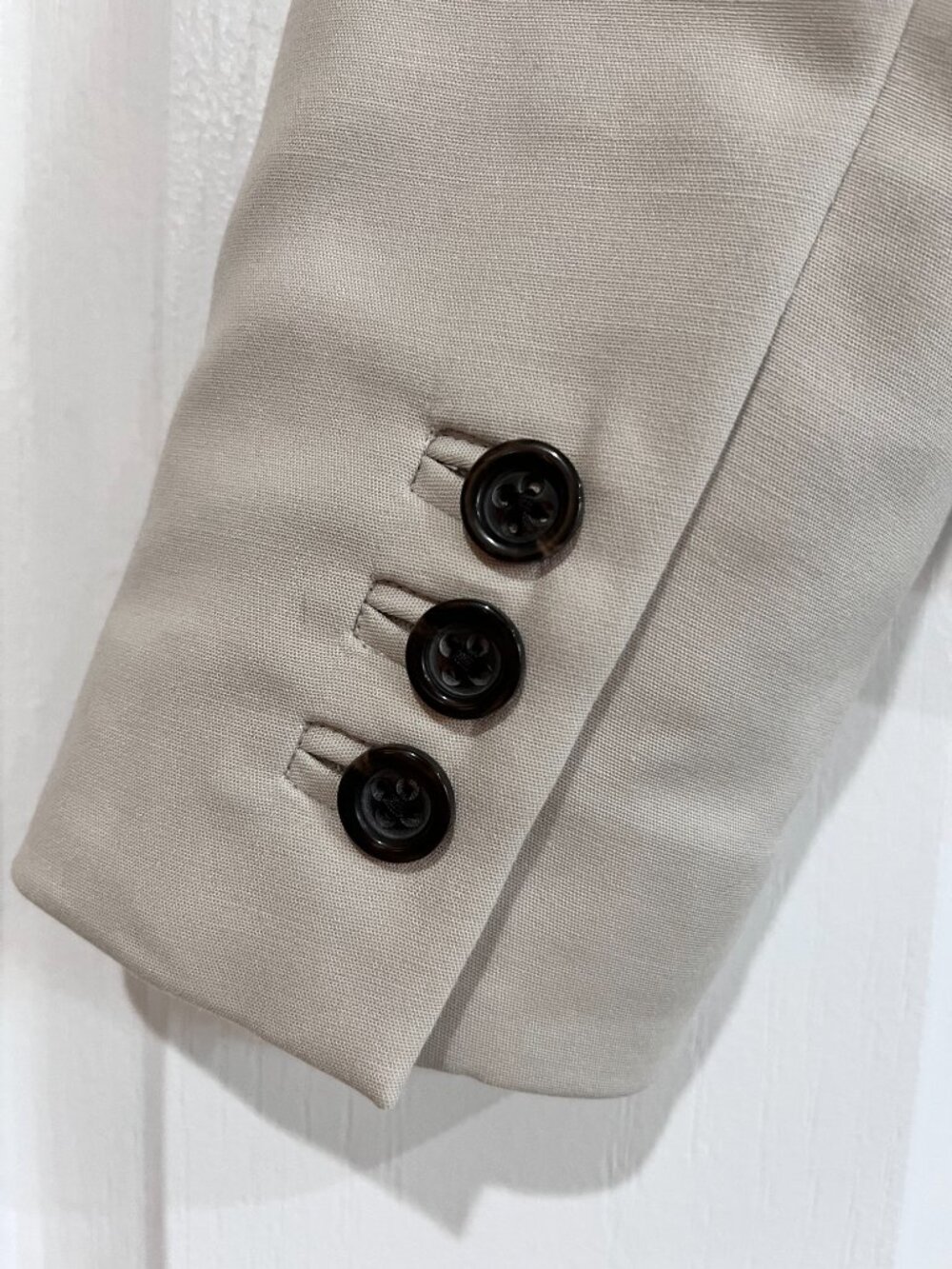 Banana Republic suit jacket 0 tan taupe - Picture 6 of 7